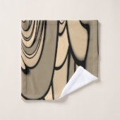 Moderne Kunst Melken Brown Hues Badhandtuch Set (Waschlappen)