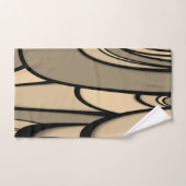 Moderne Kunst Melken Brown Hues Badhandtuch Set (Handtuch)