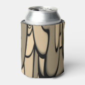 Moderne Kunst Melken Brown Hues Dosenkühler (Kanne Vorderseite)