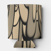 Moderne Kunst Melken Brown Hues Dosenkühler (Rückseite)