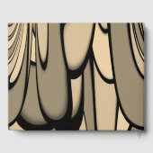 Moderne Kunst Melken Brown Hues Gästebuch (Rückseite)