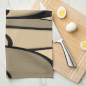 Moderne Kunst Melken Brown Hues Geschirrtuch (Viertel Falte)