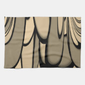 Moderne Kunst Melken Brown Hues Geschirrtuch (Horizontal)