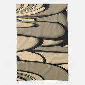 Moderne Kunst Melken Brown Hues Geschirrtuch (Vertikal)