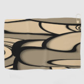 Moderne Kunst Melken Brown Hues Golfhandtuch (Horizontal)
