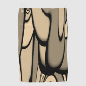 Moderne Kunst Melken Brown Hues Golfhandtuch (Vorderseite)