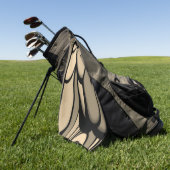 Moderne Kunst Melken Brown Hues Golfhandtuch (Gras)