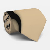 Moderne Kunst Melken Brown Hues Krawatte (Gerollt)