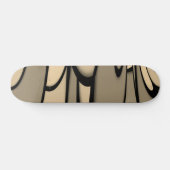 Moderne Kunst Melken Brown Hues Skateboard (Horizontal)