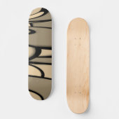 Moderne Kunst Melken Brown Hues Skateboard (Vorderseite)