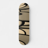 Moderne Kunst Melken Brown Hues Skateboard (Vorne)