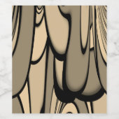 Moderne Kunst Melken Brown Hues Weinetikett (Einzelnes Label)