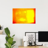 Moderne Kunst - Minimalistisches Abstraktes Kunstg Poster (Heimbüro)