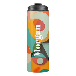 Moderne Kunst Mitte des Jahrhunderts, Vertikaler N Thermosbecher