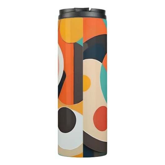 Moderne Kunst Mitte des Jahrhunderts, Vertikaler N Thermosbecher (Rückseite)