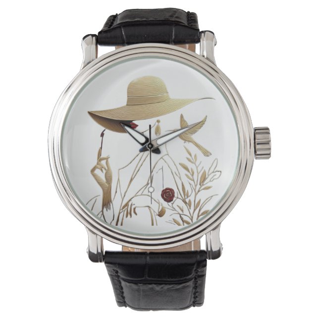 Moderne Kunst & Mode Armbanduhr (Vorderseite)