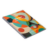 Moderne Kunst, Name & 2 Textzeilen Notizblock (Rechte Seite)