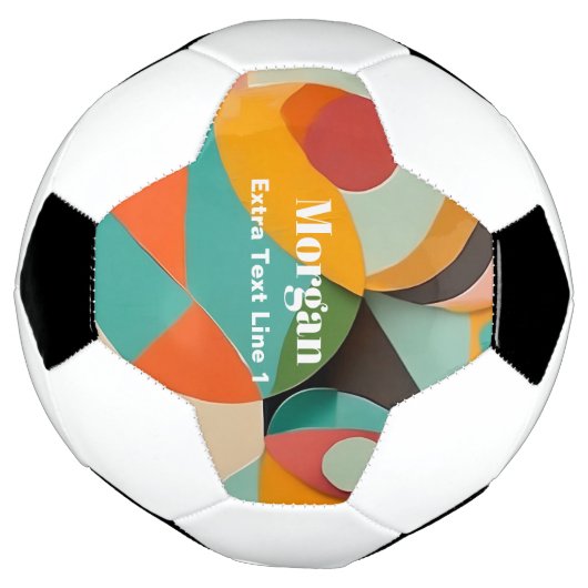 Moderne Kunst, Name und Text Fußball (Gedreht)