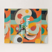Moderne Kunst, Name und Text Puzzle (Horizontal)