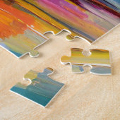 Moderne Kunst noch Leben Abstrakter Schädel und Bl Puzzle (Seite)