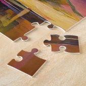 Moderne Kunst noch Leben Abstrakter Schädel und Bl Puzzle (Seite)