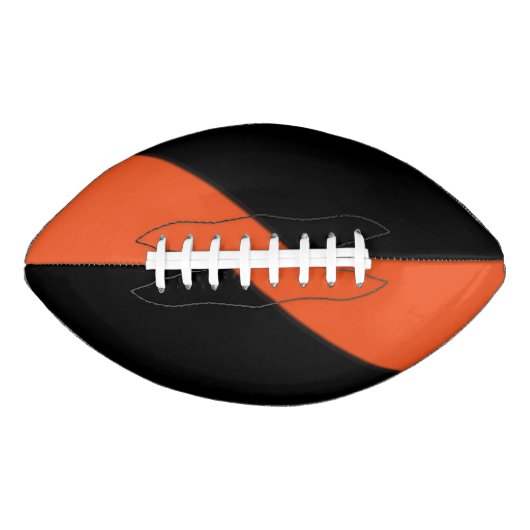 Moderne Kunst Orange / Schwarz Football (Vorderseite)