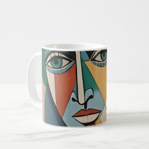 Moderne Kunst Portrait-Tasse Kaffeetasse