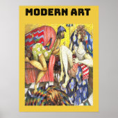 Moderne Kunst Poster (Vorne)