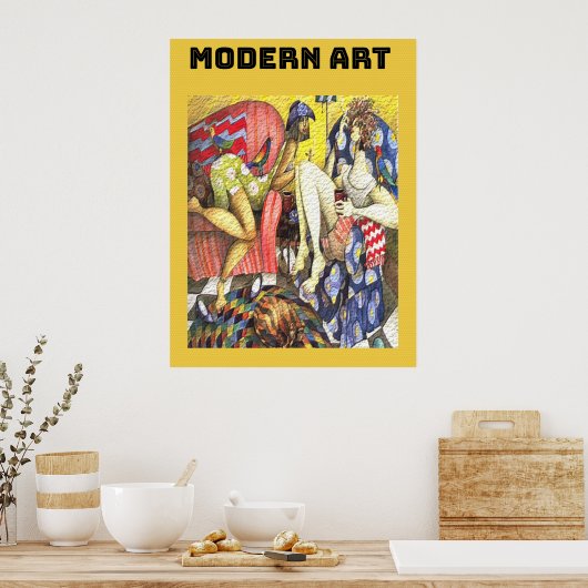 Moderne Kunst Poster (Küche)