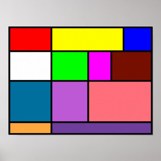 Moderne Kunst Poster (Vorne)
