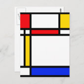 Moderne Kunst Postkarte (Vorne/Hinten)