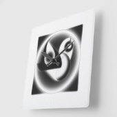 Moderne Kunst Quadratische Wanduhr (Winkel)
