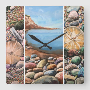 MODERNE KUNST QUADRATISCHE WANDUHR