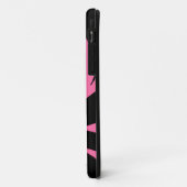 Moderne Kunst rosa / schwarz Case-Mate iPhone Hülle (Hinten/Links)