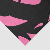 Moderne Kunst rosa / schwarz Seidenpapier (Ausschnitt)