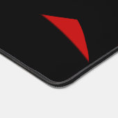 Moderne Kunst rot / schwarz Schreibtischunterlage (Ecke)