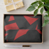 Moderne Kunst rot / schwarz Seidenpapier (Geschenk)
