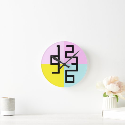 Moderne Kunst Runde Wanduhr (Zuhause)