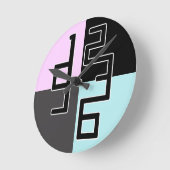 Moderne Kunst Runde Wanduhr (Winkel)