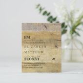 Moderne Kunst Rustikale Typografie Einladungen (Stehend Vorderseite)