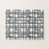 Moderne Kunst Schattenraster Puzzle (Horizontal)