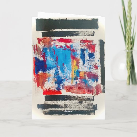 Moderne Kunst Schreibwaren Karte (Rückseite)