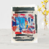 Moderne Kunst Schreibwaren Karte (Gelbe Blume)