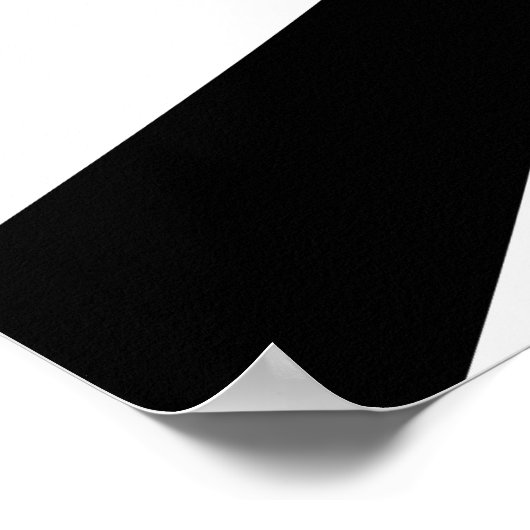 Moderne Kunst Schwarz-Weiß Poster (Ecke)