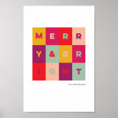 Moderne Kunst, Spaß und Helle Ferien Printmedien Poster (Vorne)