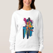 Moderne Kunst Sweatshirt (Vorderseite)
