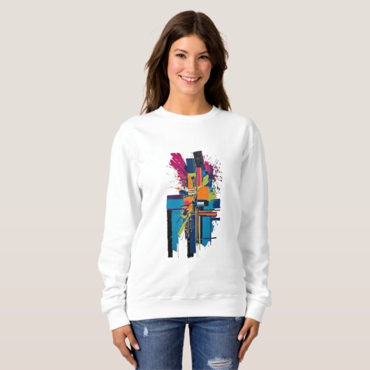 Moderne Kunst Sweatshirt (Vorne ganz)