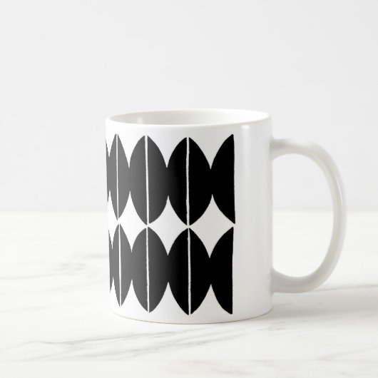 Moderne Kunst-Tasse 1 Kaffeetasse (Rechts)