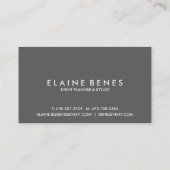 Moderne Kunst Turquoise Visitenkarte (Rückseite)