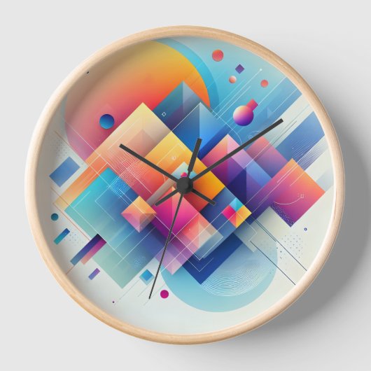 Moderne Kunst Uhr (Vorderseite)